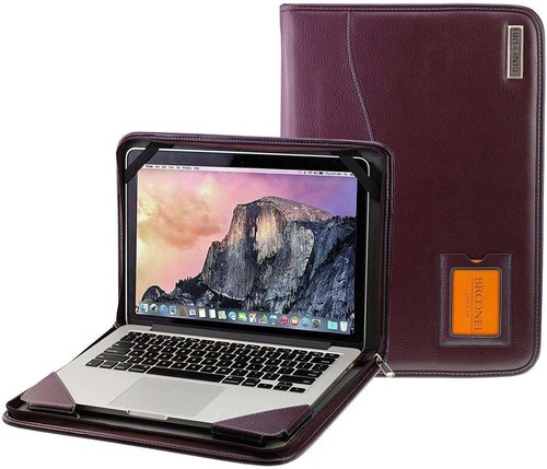 Broonel purple leather case - purple,