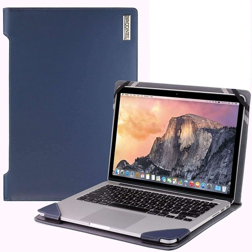 Broonel blue leather laptop - broonel,